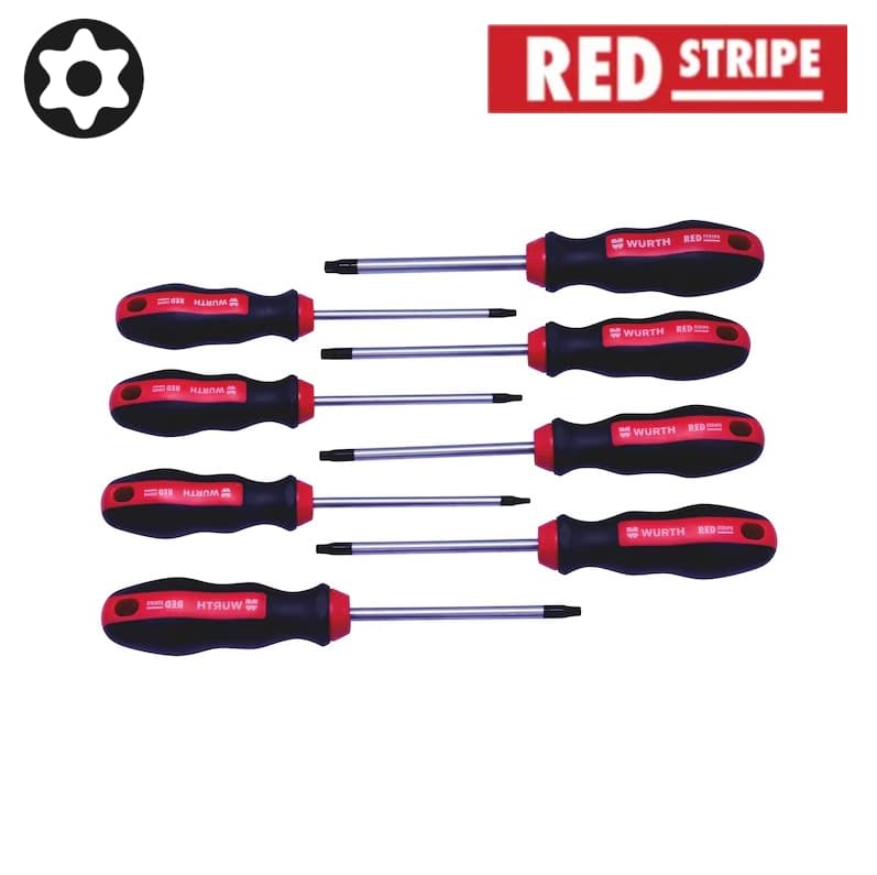 Набор отверток T-TORX 8шт, RED Stripe