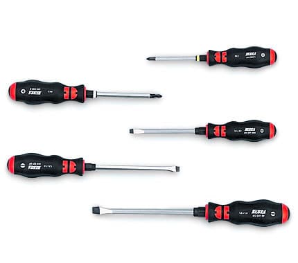 Набор отверток прямой профиль и крест PH с ударным колпачком