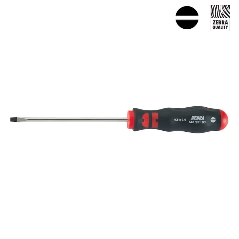 Отвертка с прямым профилем, круглое лезвие