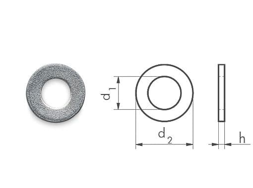 Шайба плоская