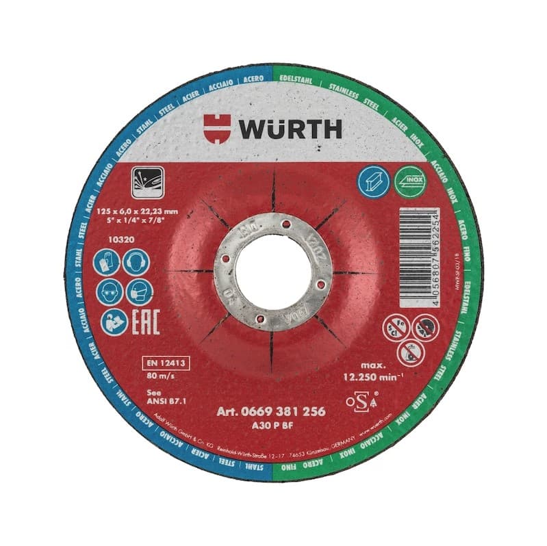 Шлифовальный диск для стали и нержавеющей стали