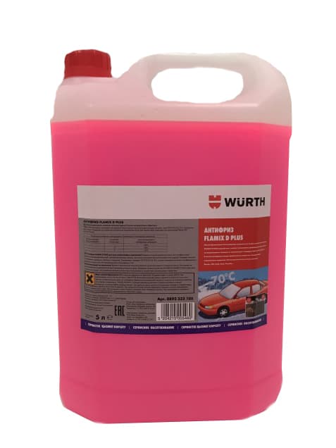 Антифриз FLAMIX D PLUS, 5 л. красно-фиолетовый