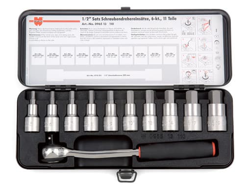 Набор головок 1/2" с внешним шестигранником