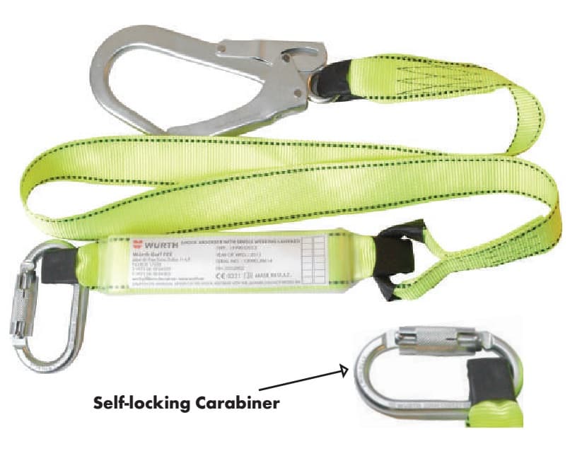 Крюк с шокопоглотителем по EN 354 1,8 м