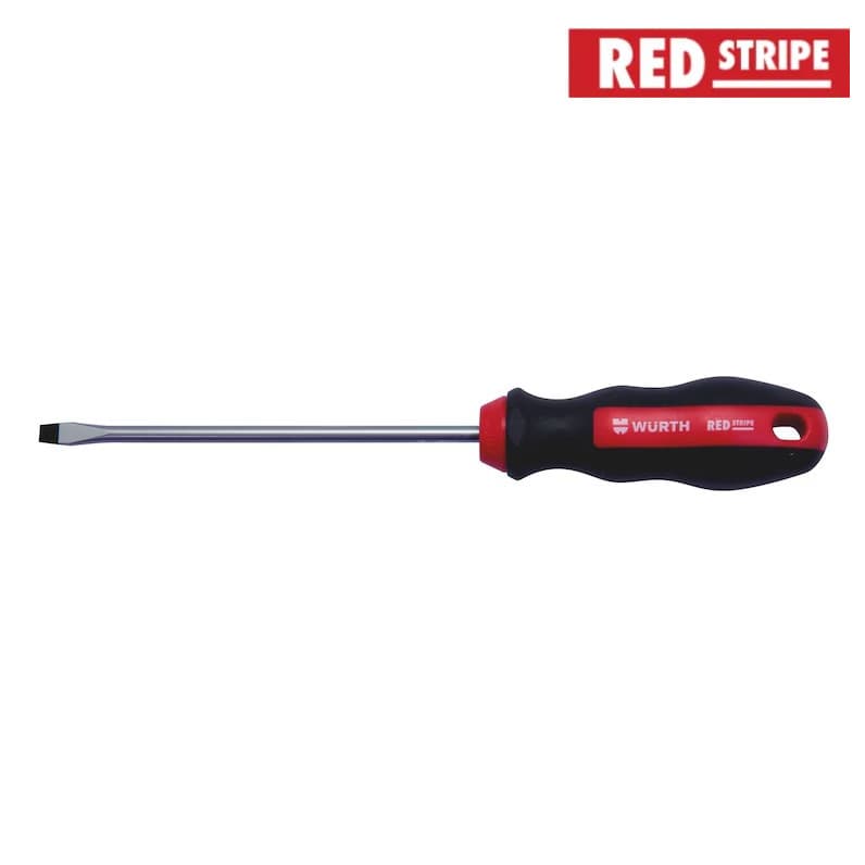 Отвертка с профилем SL, круглое лезвие, RED Stripe 