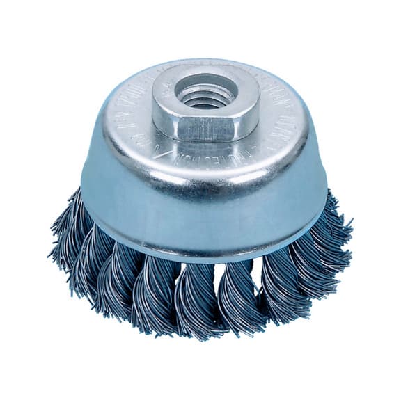 Щётка метал. конусная d.65 мм., М14